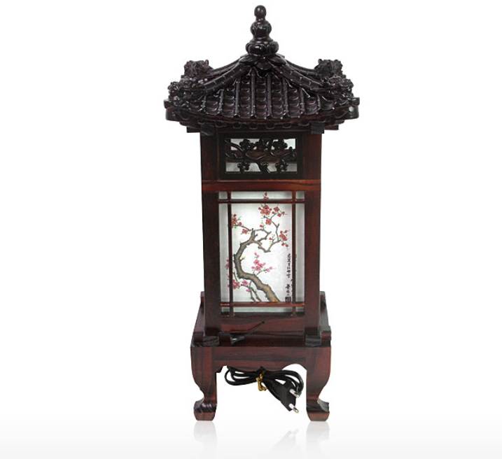 Korean traditional crafts Four Gracious Plants Hanji lantern Antique mood  lamp Mood light 2type