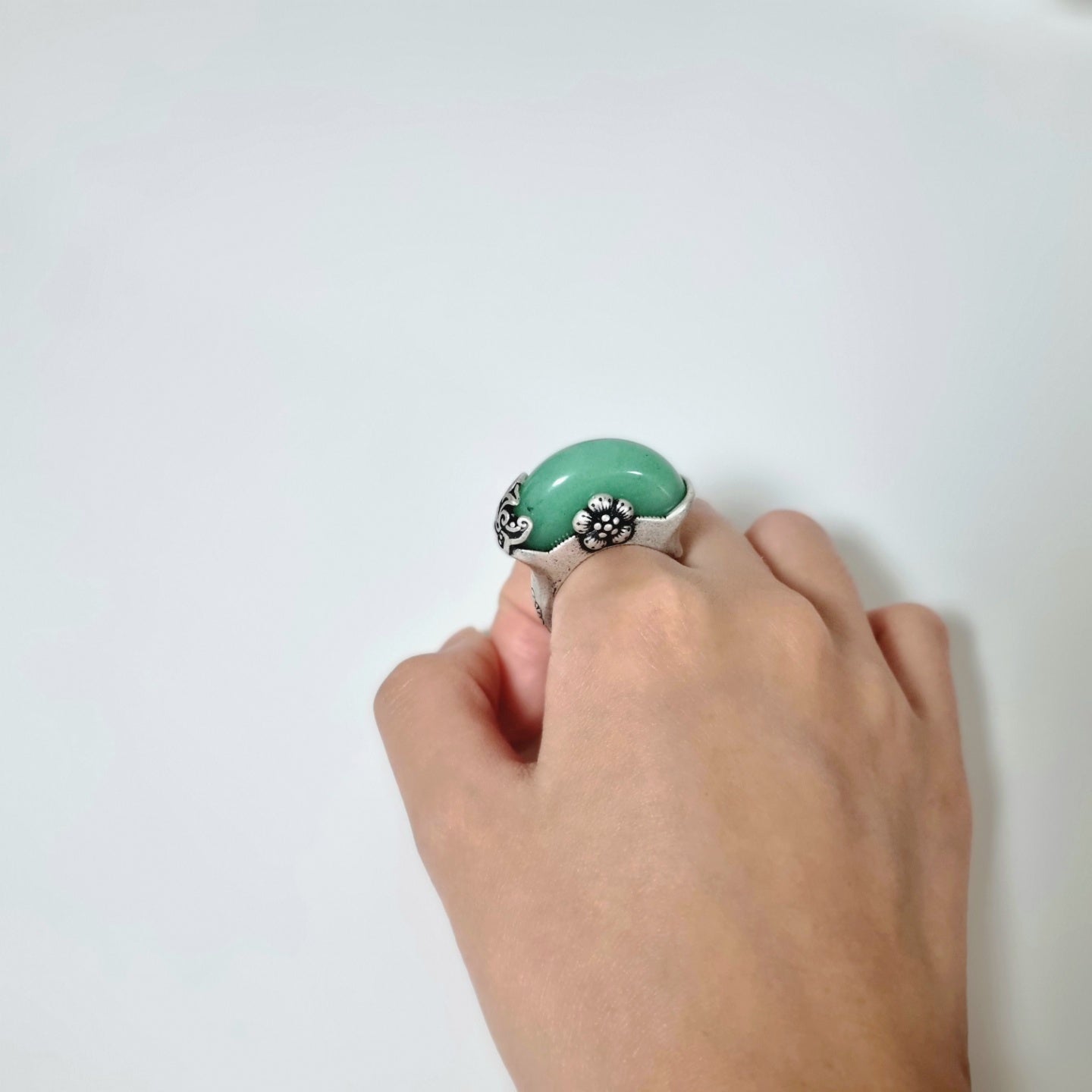 Korean traditional wedding ring hanbok ring single jade ring (4type)