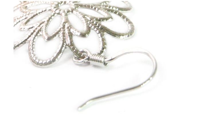 Korean Lotus Crystal Handmade Earrings