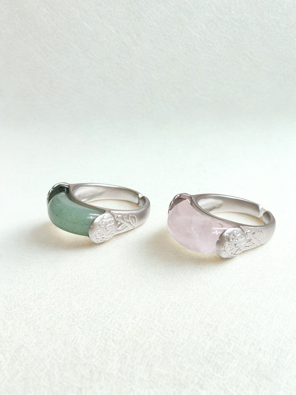 Korean traditional  hanbok ring simple jade ring wedding ring(2type)