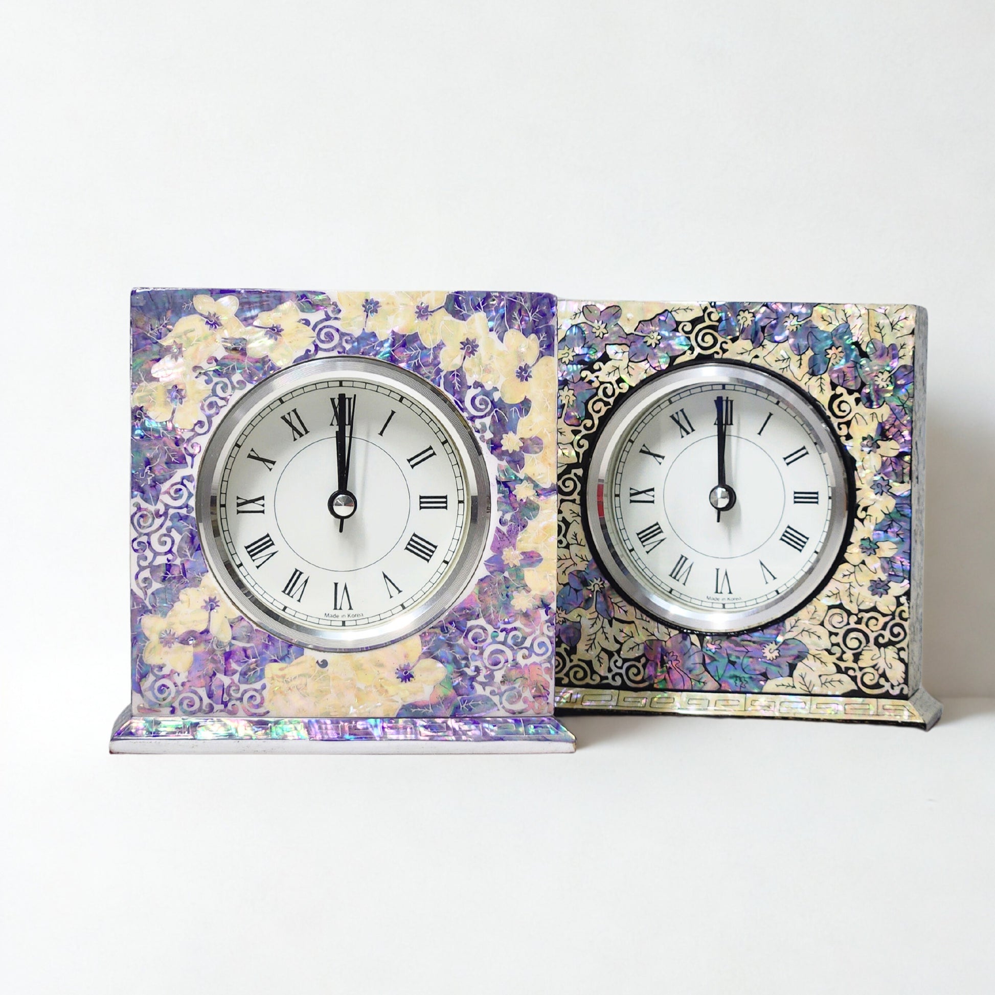 mother of pearl clocks