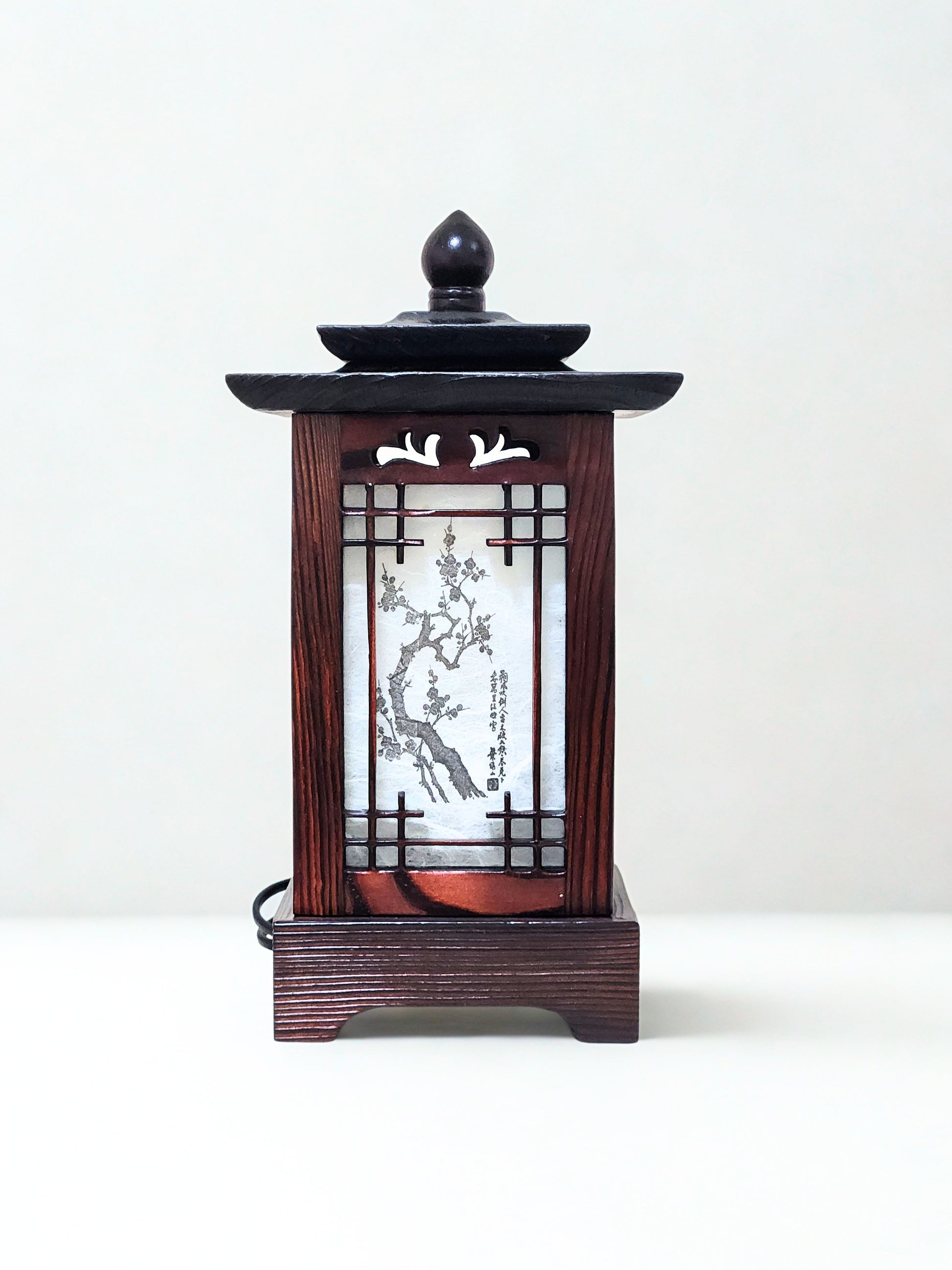 Korean traditional crafts Four Gracious Plants Hanji lantern Antique mood lamp Mood light 2type