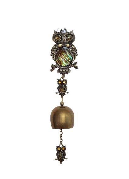 Korean Luxury Najeon Rich Owl Doorbell Wind Bell