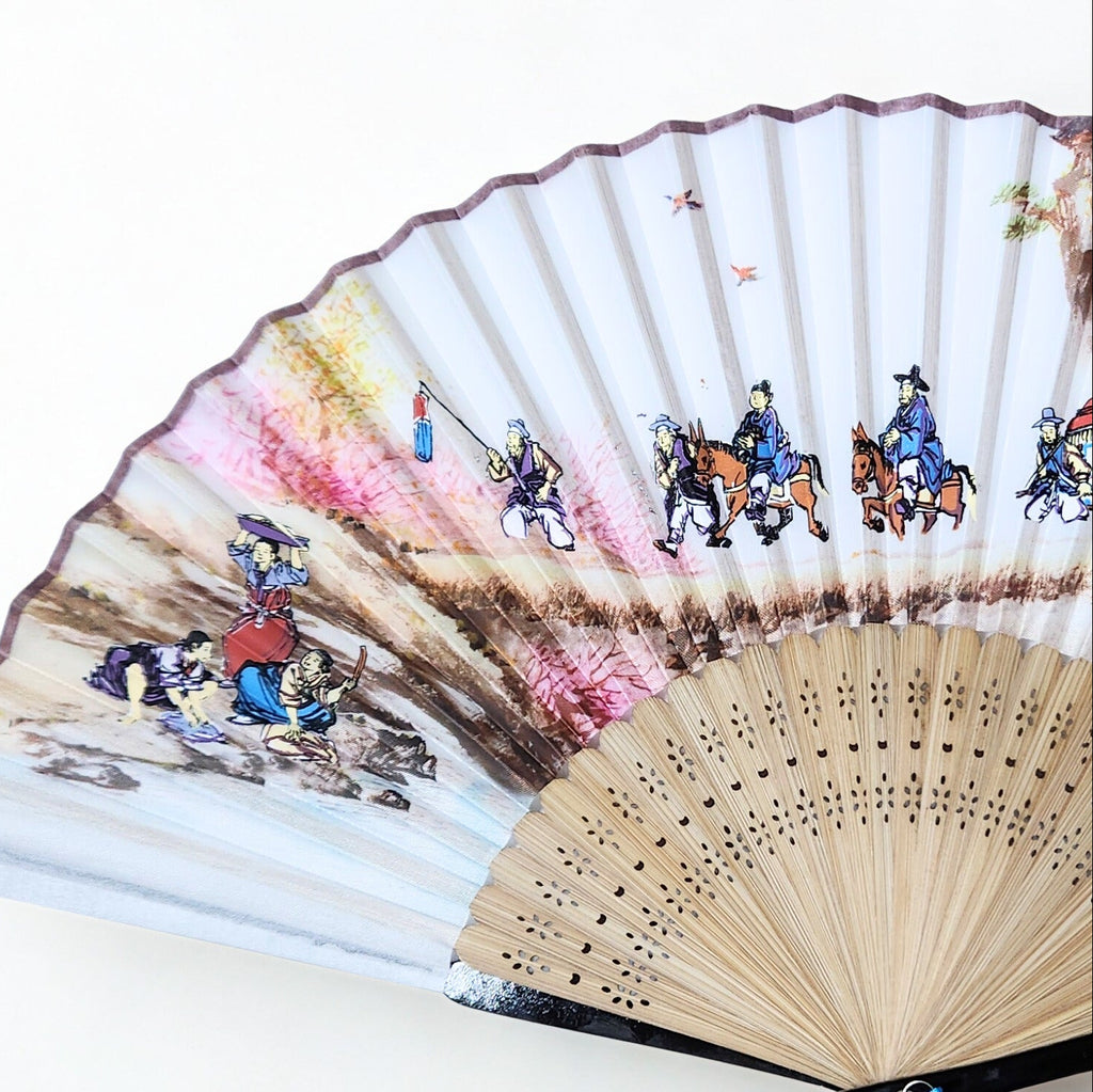 Korean traditional mother of pearl traditional fan (Marriage 결혼)