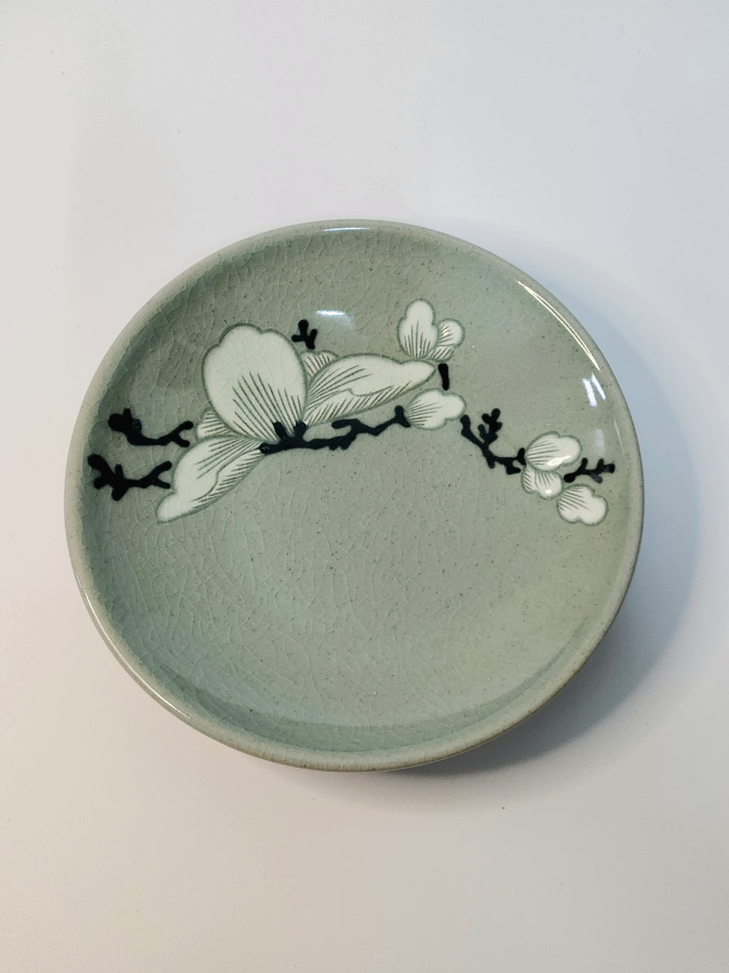 Korean Celadon Magnolia Teacup Set