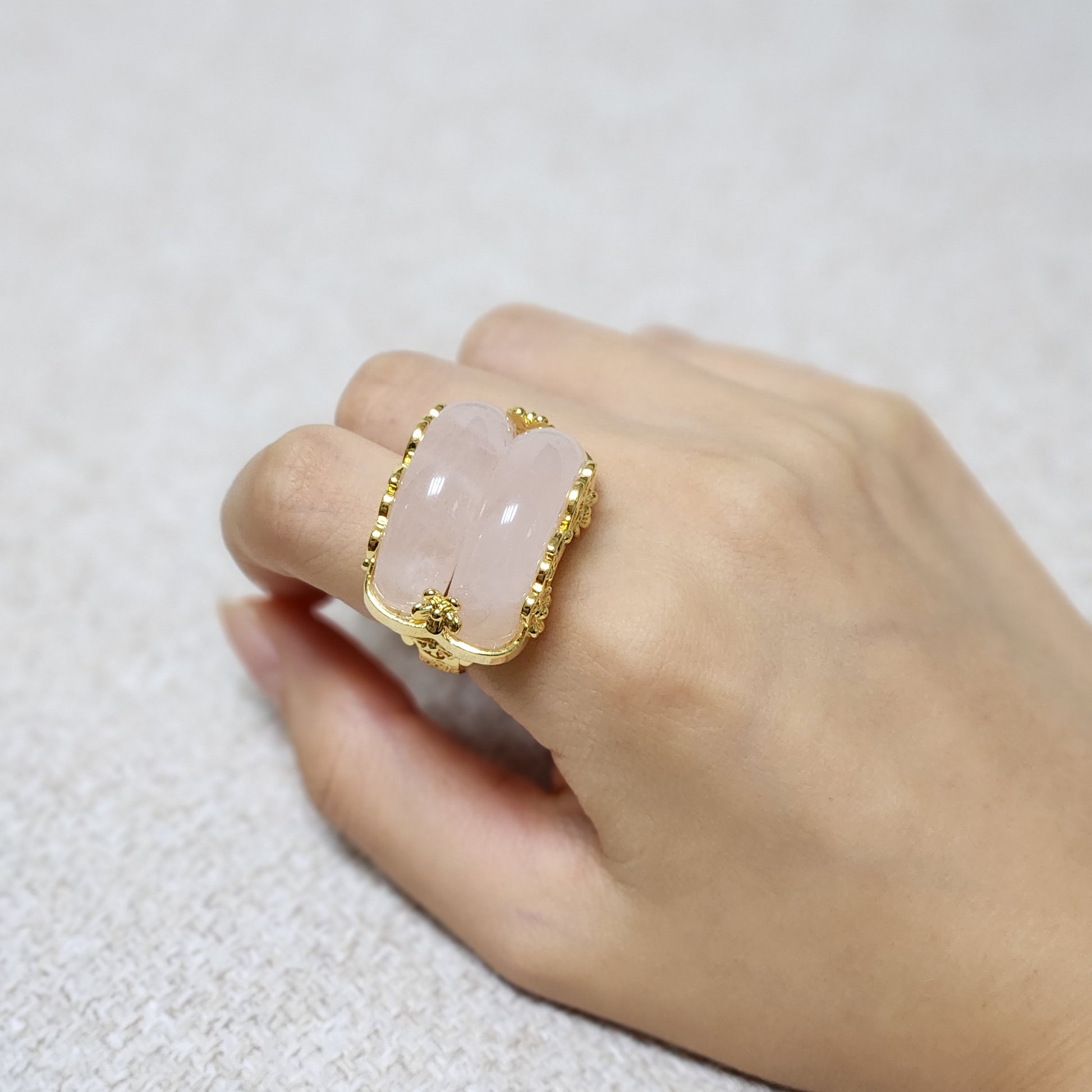 Jade twin hanbok ring butterfly band, korean hanbok accessory