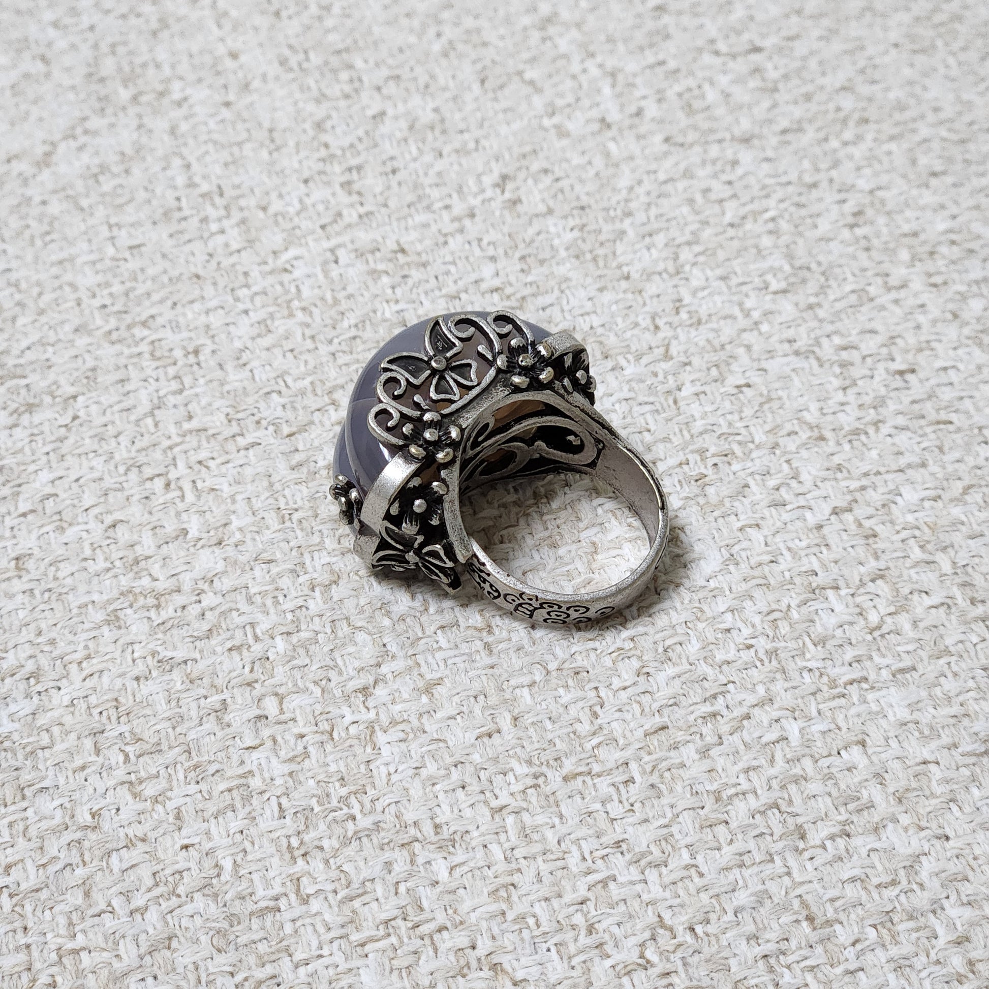 Jade twin hanbok ring butterfly band, korean hanbok accessory