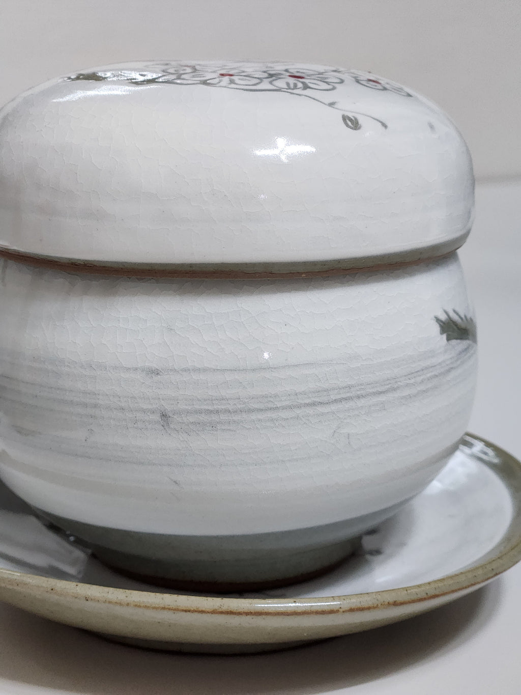 Korean plum flower tea cup & coaster