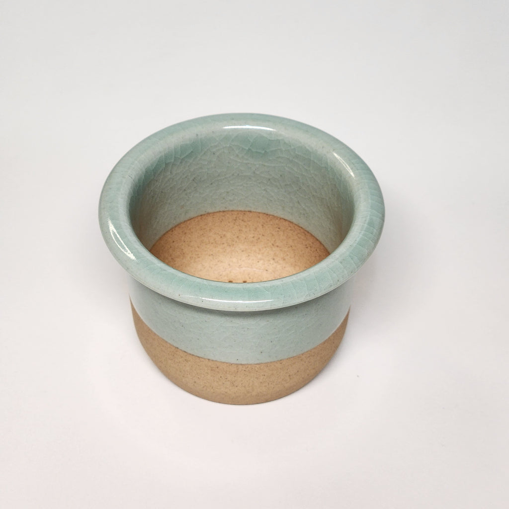 Korean celadon white inlay dangcho tea cup set (2p set)