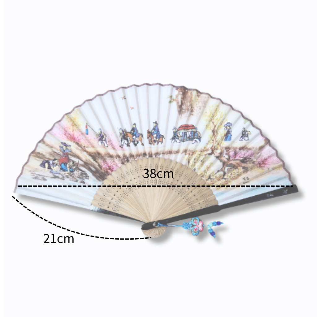 Korean traditional mother of pearl traditional fan (Marriage 결혼)