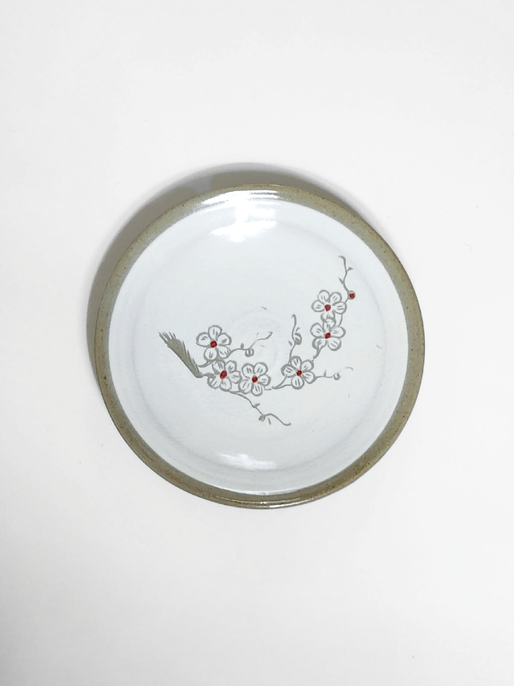 Korean plum flower tea cup & coaster