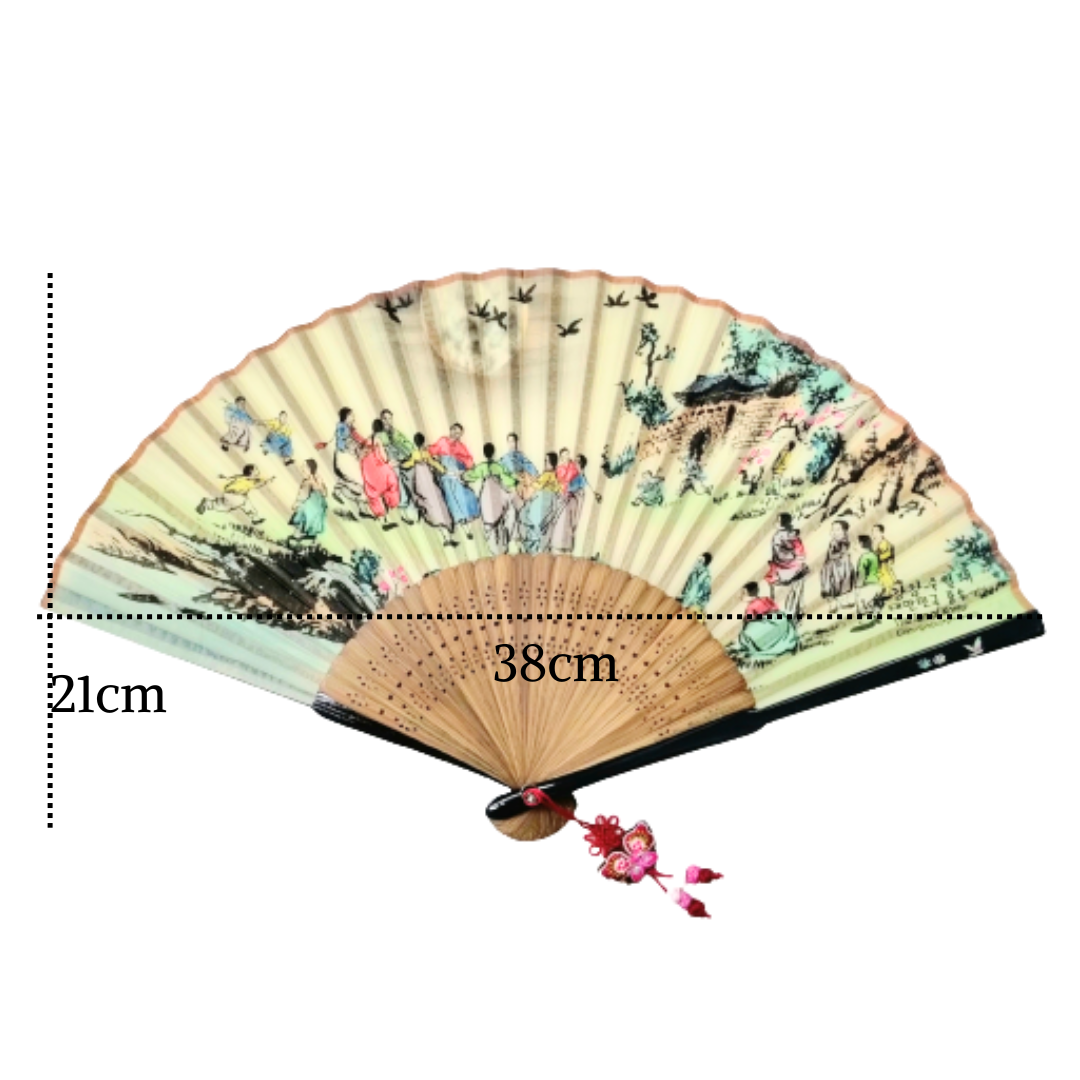 Korean traditional mother of pearl traditional fan (Marriage 결혼)