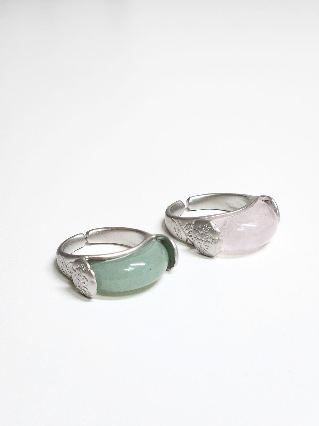 Korean traditional  hanbok ring simple jade ring wedding ring(2type)