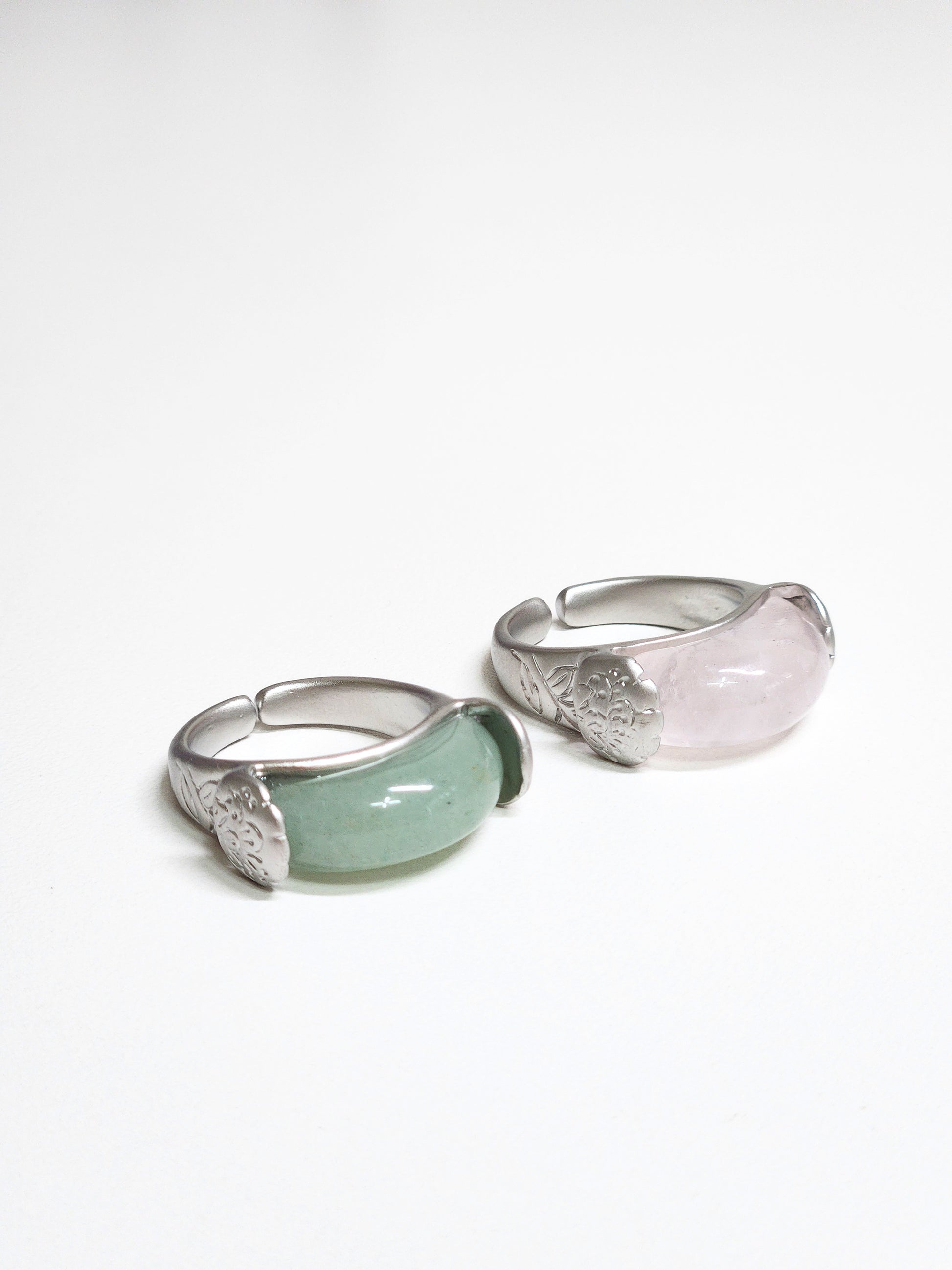 Korean traditional  hanbok ring simple jade ring wedding ring(2type)
