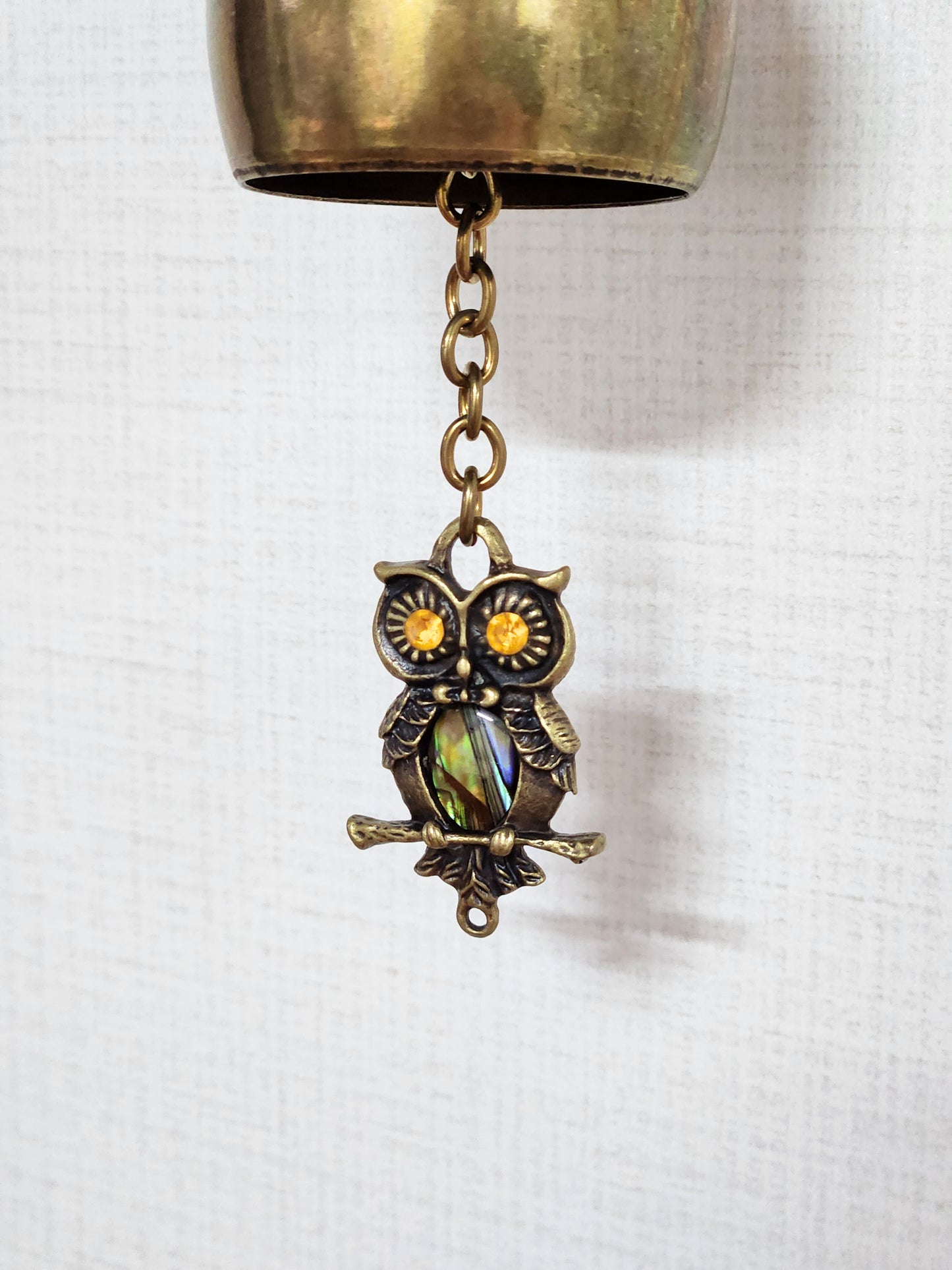 Korean Luxury Najeon Rich Owl Doorbell Wind Bell