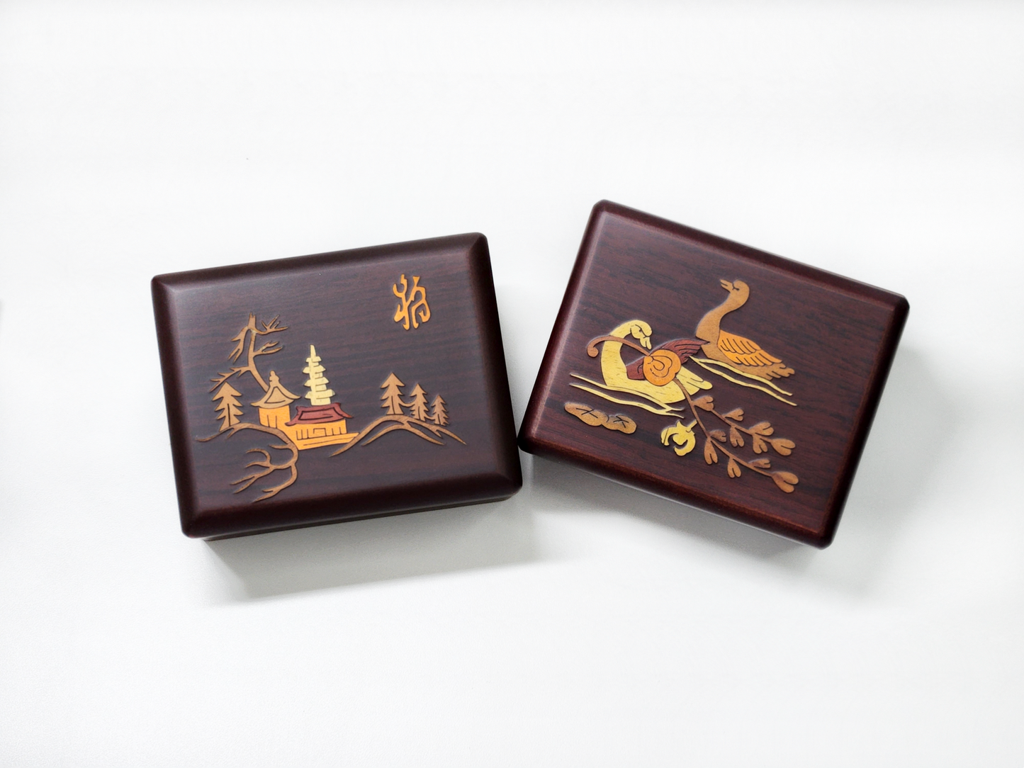 Korean Traditional Design Handmade Wooden Box Multipurpose Box (2 types)