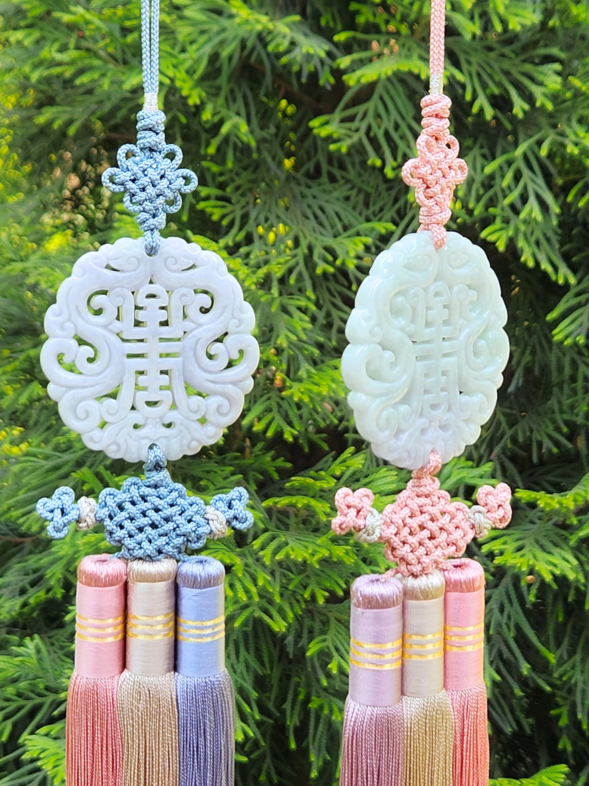 Traditional Korean Ornament Jade Norigae – Elegant Hanbok & Home Decor (two styles)
