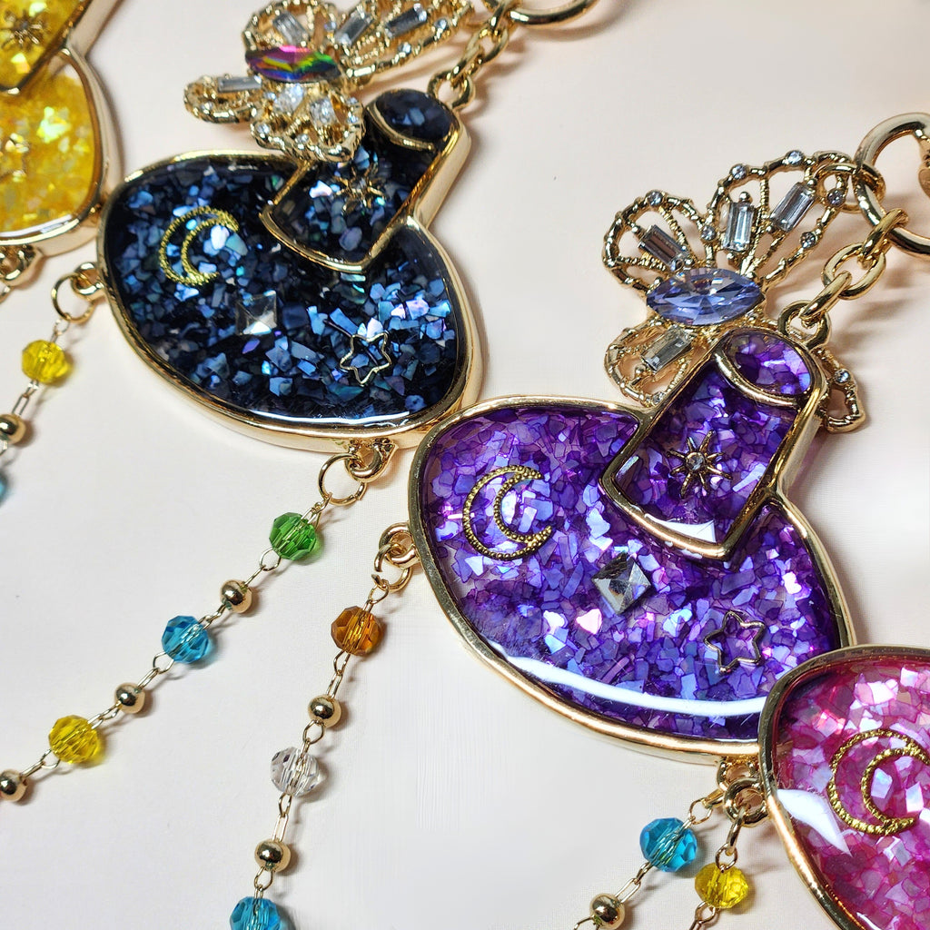 Korean Traditional Hat (갓,Gat) Mother of pearl Key Chains (5colors)