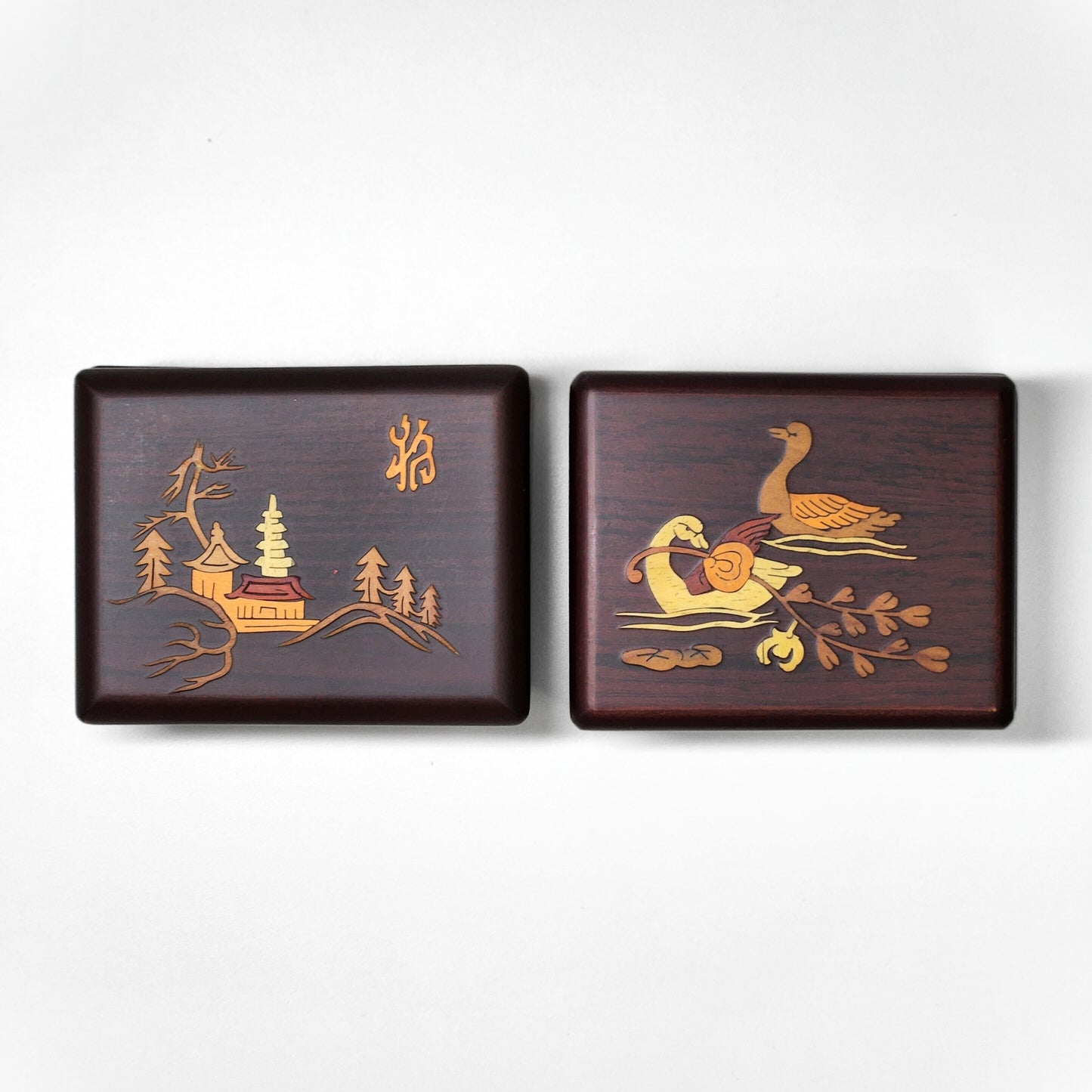 Korean Traditional Design Handmade Wooden Box Multipurpose Box (2 types)