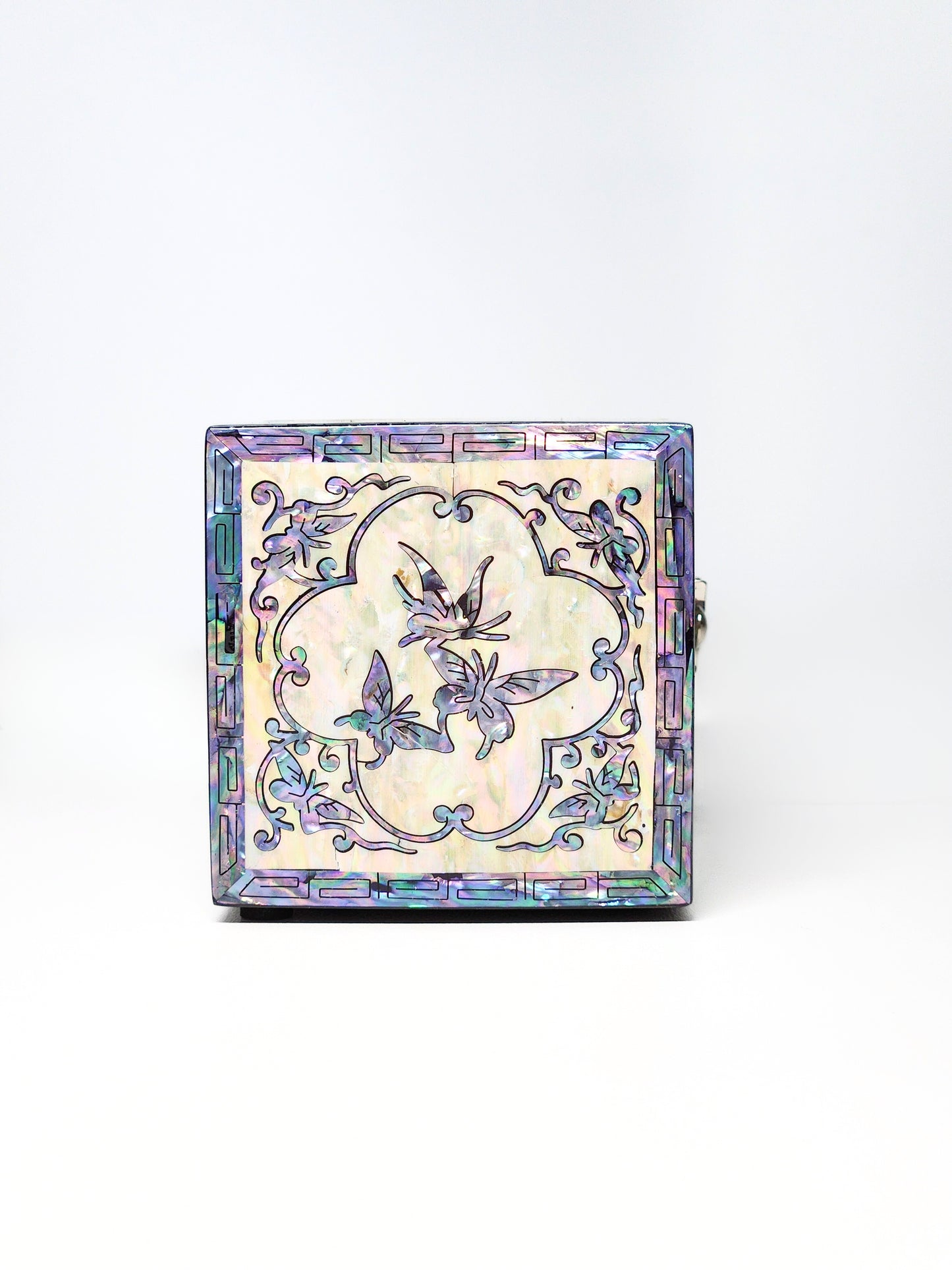 Korean pure ivory mother of pearl jewlery box