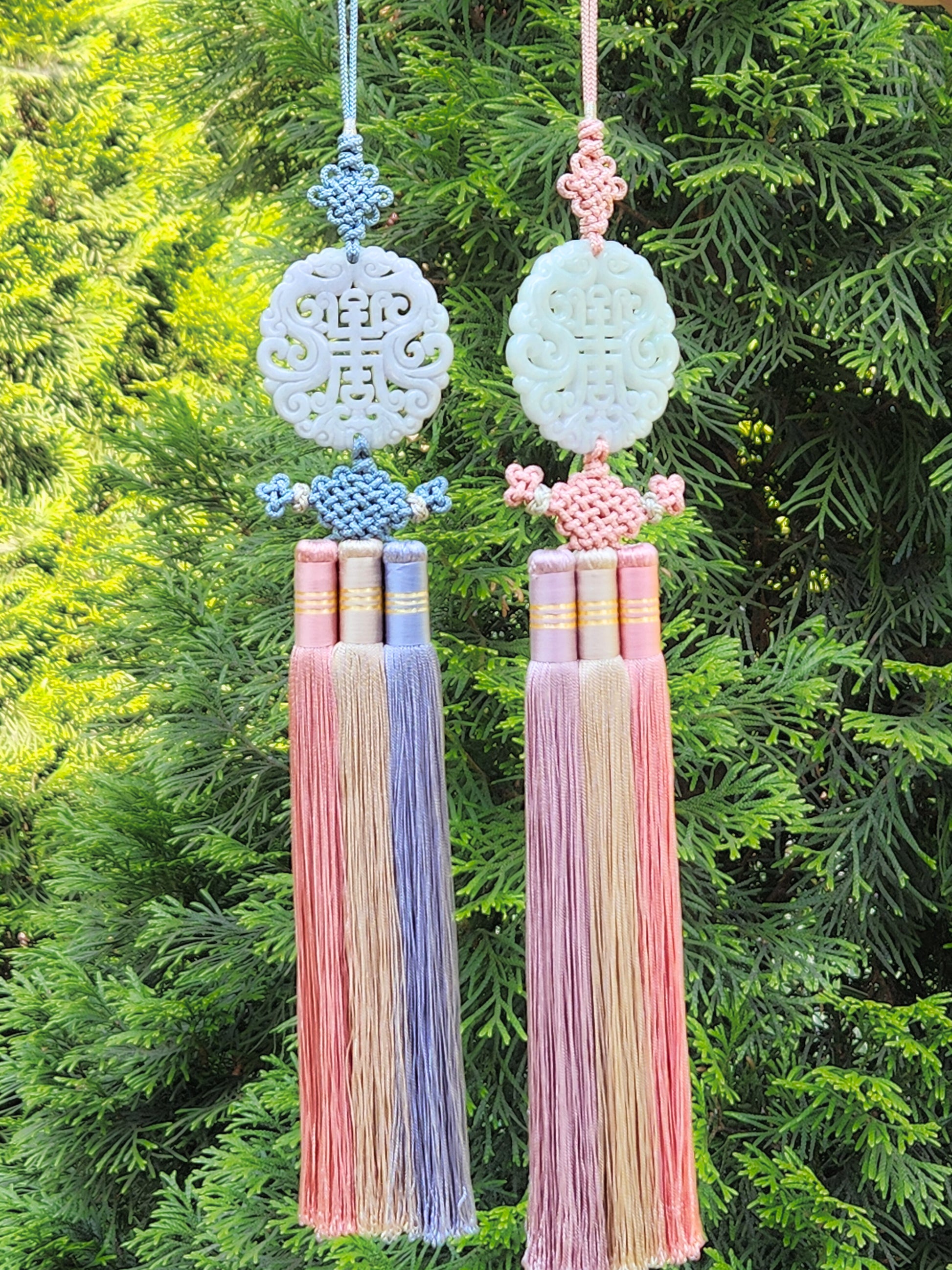 Traditional Korean Ornament Jade Norigae – Elegant Hanbok & Home Decor (two styles)
