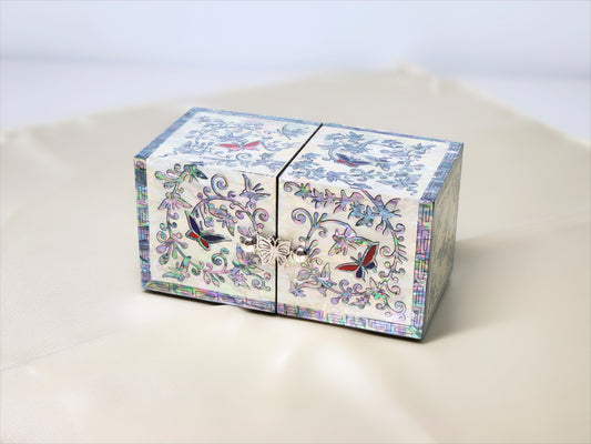 ivory mother of pearl jewerly box for gift , decoration, daughter's gift