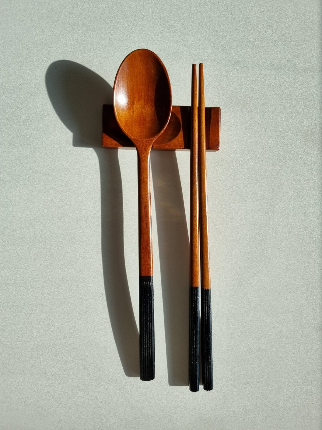 Korean lacquered two-tone spoon&chopstick set