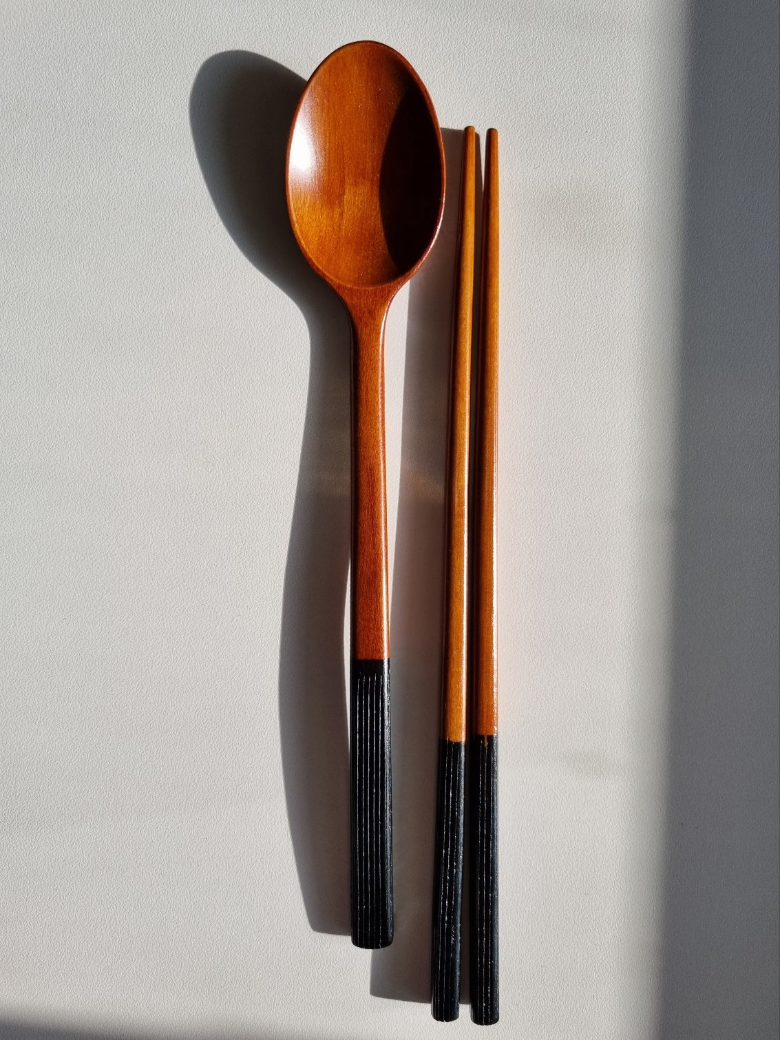 Korean lacquered two-tone spoon&chopstick set