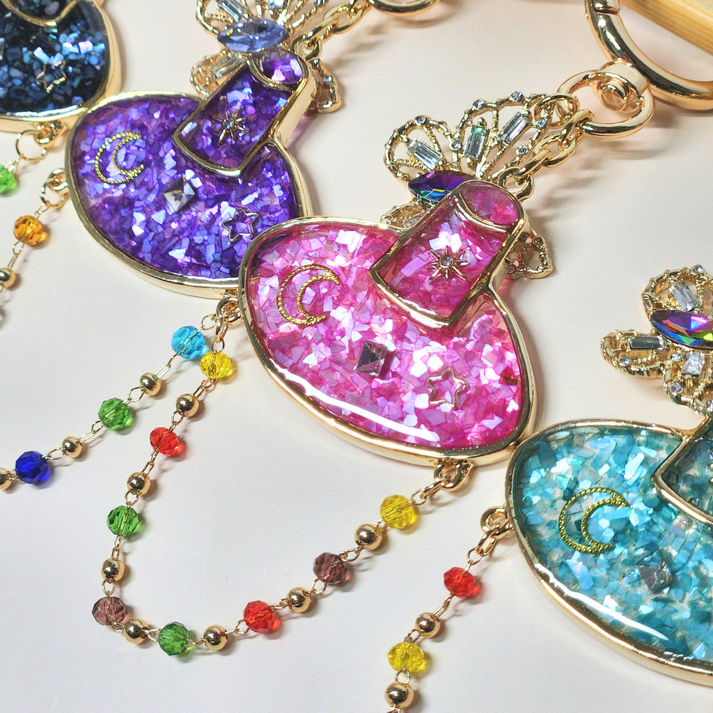 Korean Traditional Hat (갓,Gat) Mother of pearl Key Chains (5colors)