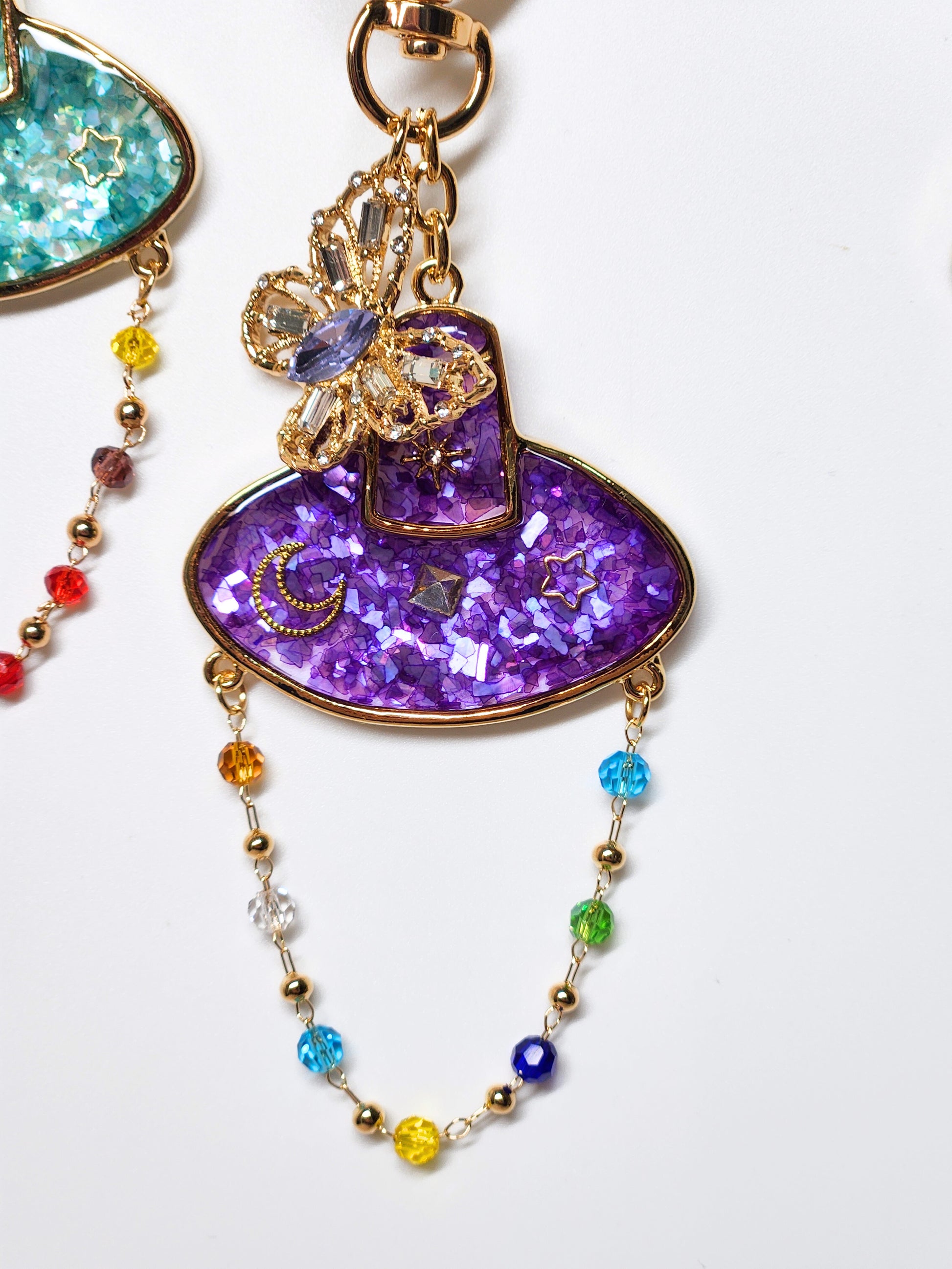 Korean Traditional Hat (갓,Gat) Mother of pearl Key Chains (5colors)