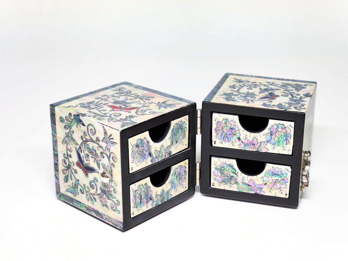 Korean pure ivory mother of pearl jewlery box