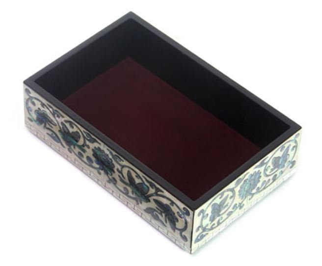 Korean Najeon, mother of pearl colored plum sword business card box & accessory box