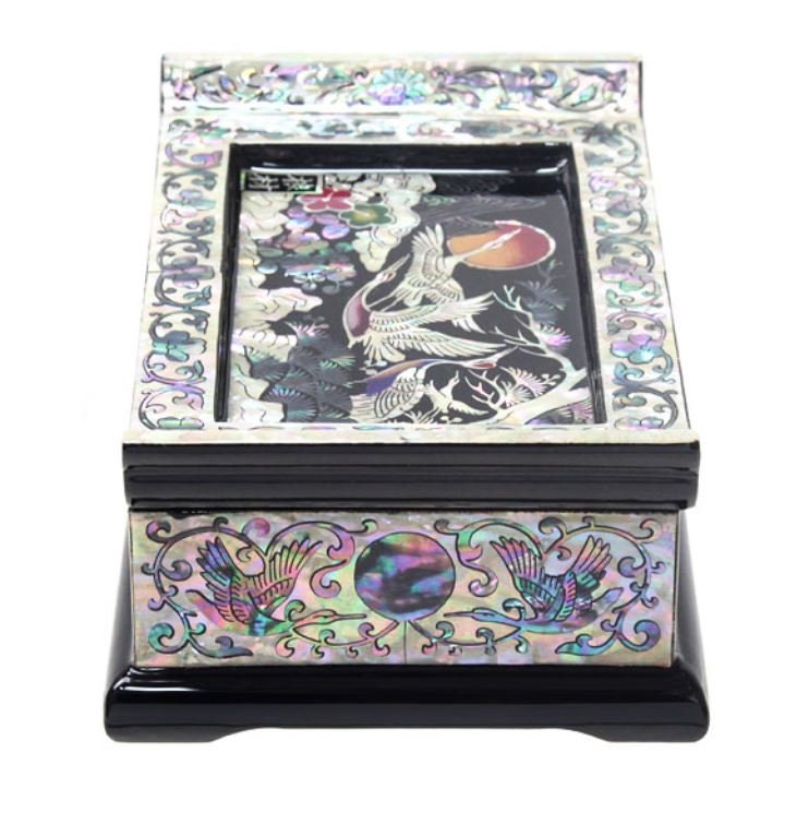 Korean Joseon Palace Najeon Songhakdo  Mother of pearl Jewelry Box