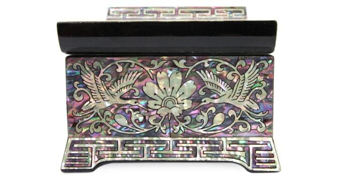 High-grade najeon flower arabesque lassical scholar box jewelry box & versatile box