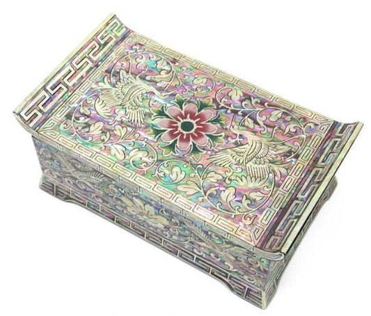 High-grade najeon flower arabesque lassical scholar box jewelry box & versatile box