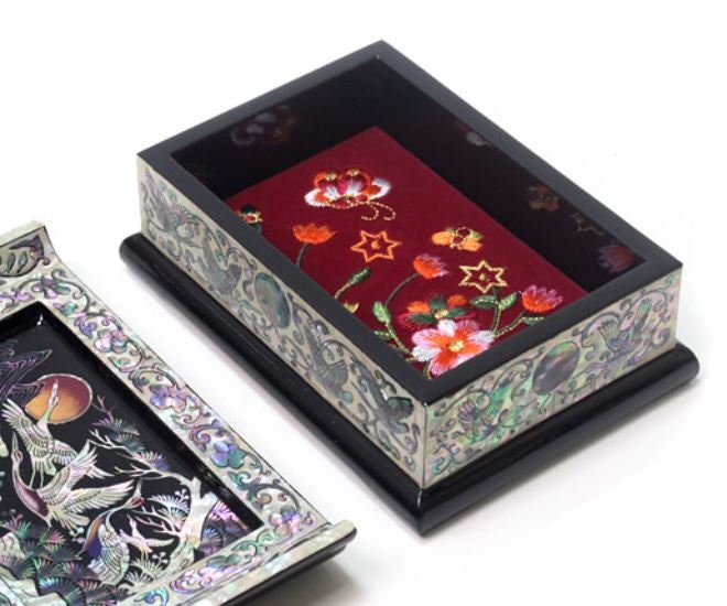 Korean Joseon Palace Najeon Songhakdo  Mother of pearl Jewelry Box