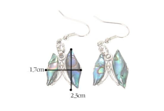 Premium Najeon, Mother Of Pearl Butterfly Earrings