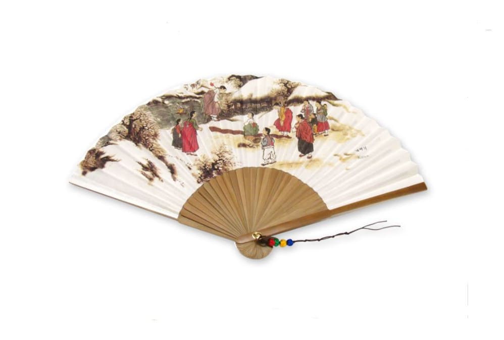 Korea Ojuksun Landscape fan portable fan 2 types