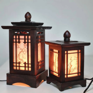 Korean traditional crafts Four Gracious Plants Hanji lantern Antique mood lamp Mood light 2type