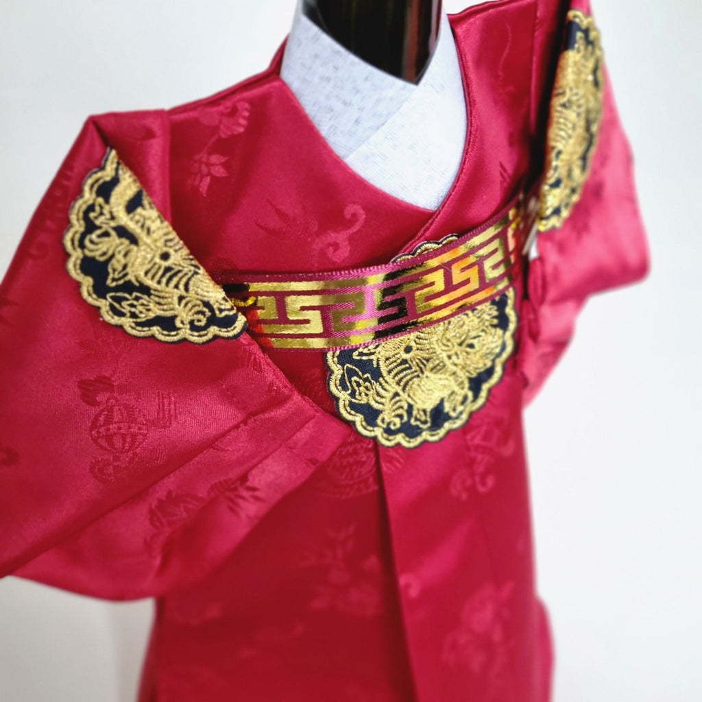 Korean hanbok wine bottle cover KING & QUEEN