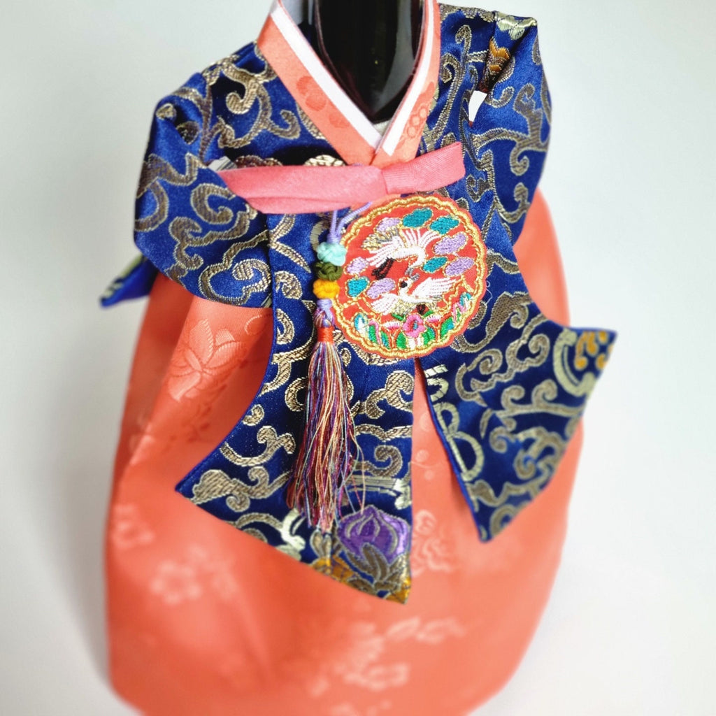 Korean hanbok wine bottle cover KING & QUEEN