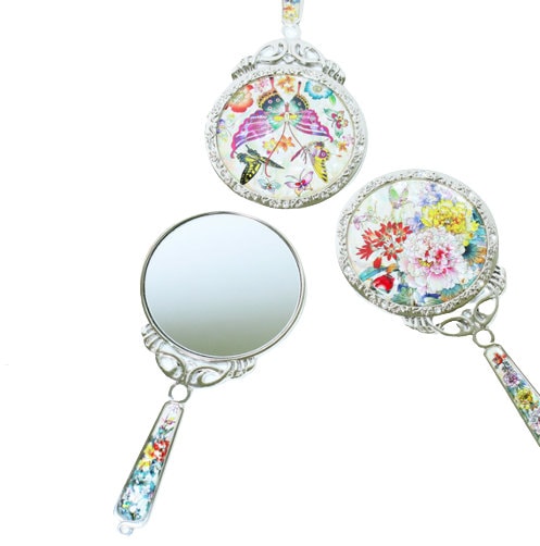 Princess hand mirror mother of pearl hand mirror