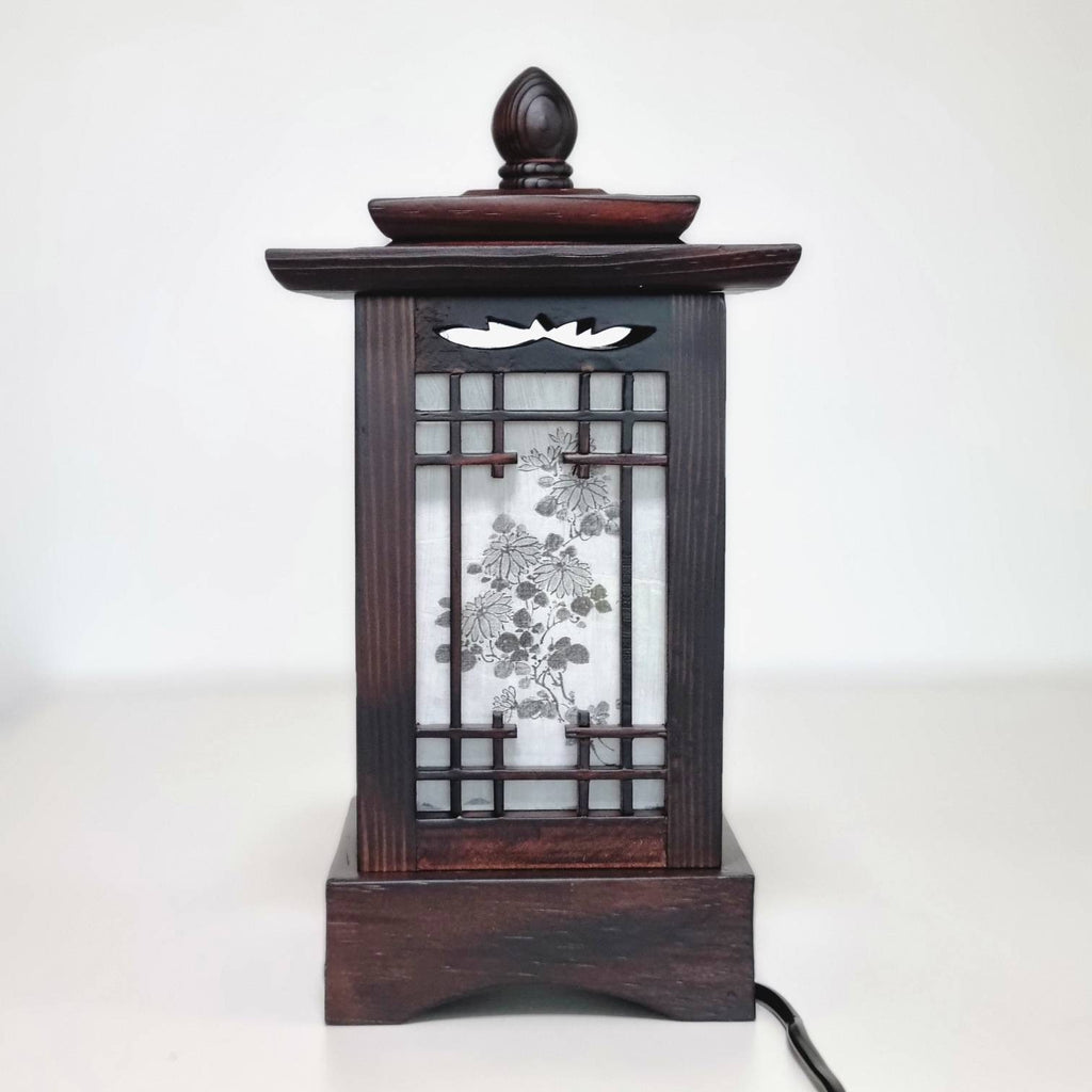 Korean traditional crafts Four Gracious Plants Hanji lantern Antique mood lamp Mood light 2type
