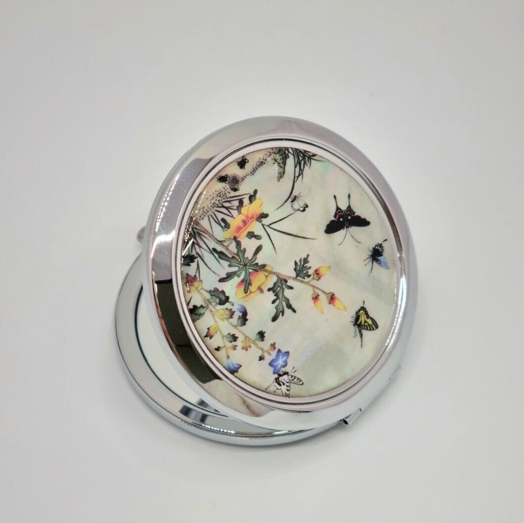 Korean traditional mother of pearl hand mirror