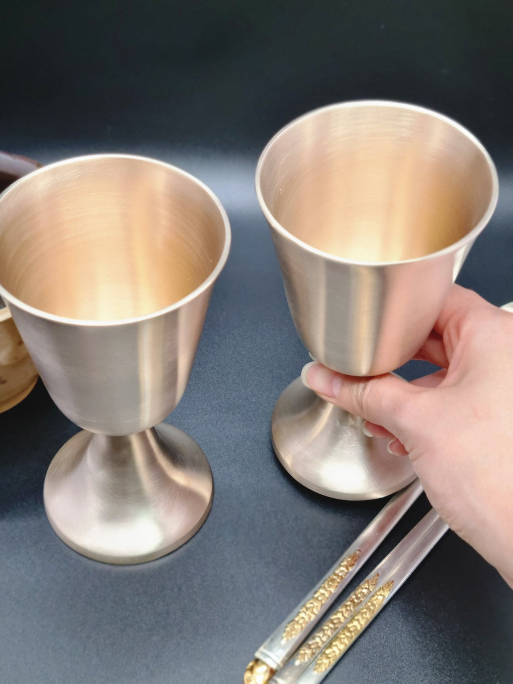 Korean bangjja yugi brassware wine cup drink veberage housewarming gifts
