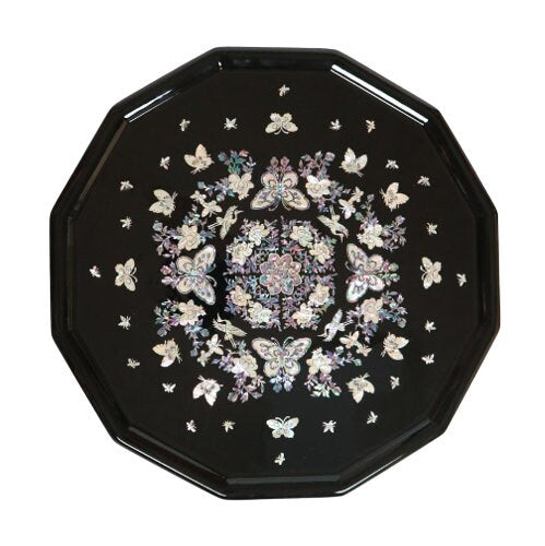 Najeon mother of pearl butterfly dodecahedron tray