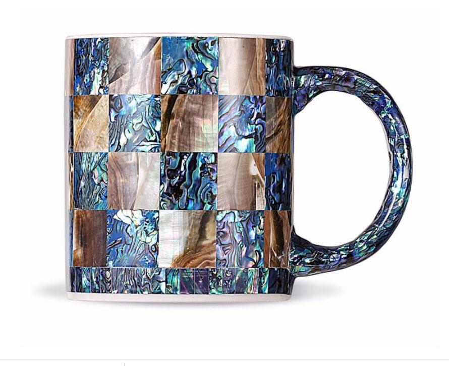 Fancy mother of pearl cup