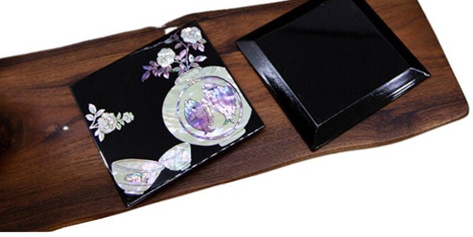Korean mother of pearl coaster(2pieces)