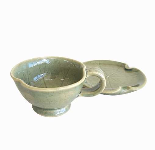 Korean ash green espresso coffee & tea cup