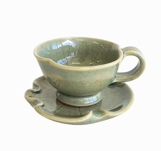 Korean ash green espresso coffee & tea cup